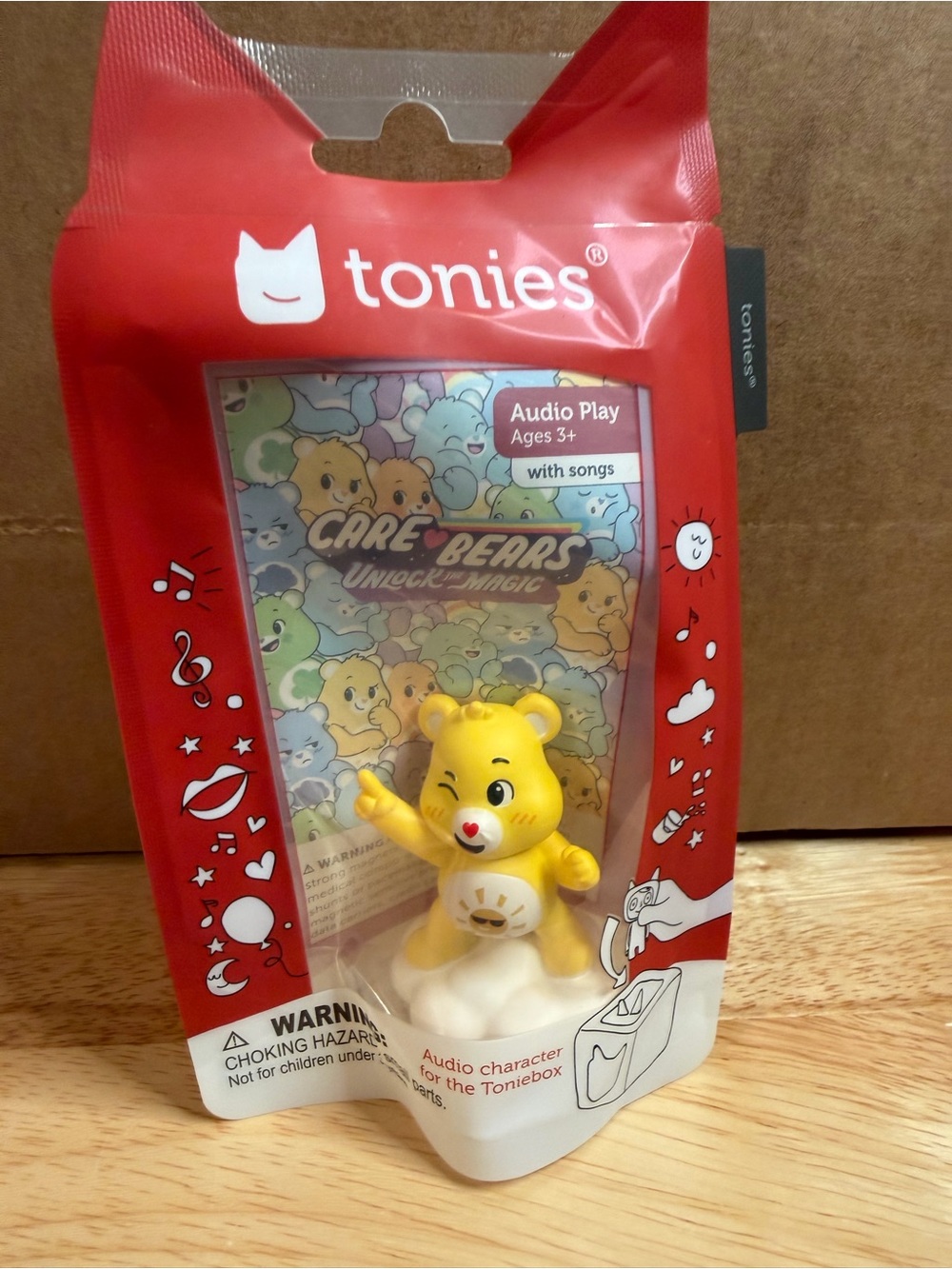 Tonies Care Bears Yellow Cheer Bear Audio Figure for Toniebox